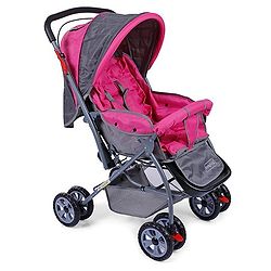 Babyhug Baby Stroller - Blush Pink