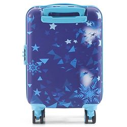 Babyhug Disney Frozen Hard Sided Kids Trolley Luggage Bag with Wheels Blue - 18 Inch