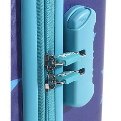 Babyhug Disney Frozen Hard Sided Kids Trolley Luggage Bag with Wheels Blue - 18 Inch