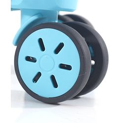 Babyhug Disney Frozen Hard Sided Kids Trolley Luggage Bag with Wheels Blue - 18 Inch