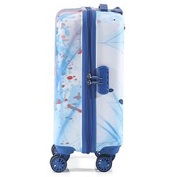Babyhug Disney Frozen Hard Sided Kids Trolley Luggage Bag with Wheels Blue - 18 Inch
