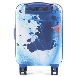 Babyhug Disney Frozen Hard Sided Kids Trolley Luggage Bag with Wheels Blue - 18 Inch