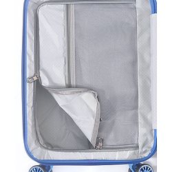 Babyhug Disney Frozen Hard Sided Kids Trolley Luggage Bag with Wheels Blue - 18 Inch