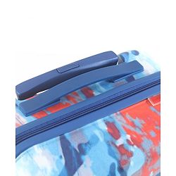 Babyhug Disney Frozen Hard Sided Kids Trolley Luggage Bag with Wheels Blue - 18 Inch