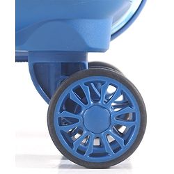 Babyhug Disney Frozen Hard Sided Kids Trolley Luggage Bag with Wheels Blue - 18 Inch