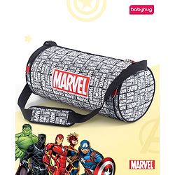 Babyhug Marvel Original Travel Bag - White| GYM Bag| Adjustable Shoulder Strap| Water Proof| Durable Zippers