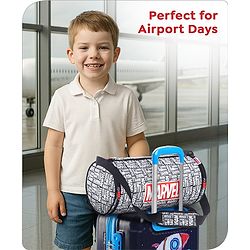 Babyhug Marvel Original Travel Bag - White| GYM Bag| Adjustable Shoulder Strap| Water Proof| Durable Zippers