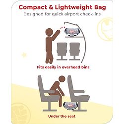 Babyhug Marvel Original Travel Bag - White| GYM Bag| Adjustable Shoulder Strap| Water Proof| Durable Zippers