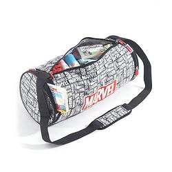 Babyhug Marvel Original Travel Bag - White| GYM Bag| Adjustable Shoulder Strap| Water Proof| Durable Zippers