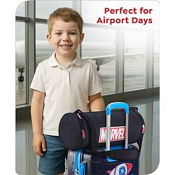 Babyhug Marvel Original Travel Bag - White| GYM Bag| Adjustable Shoulder Strap| Water Proof| Durable Zippers
