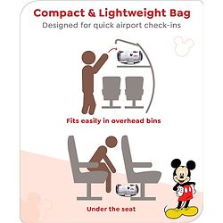 Babyhug Marvel Original Travel Bag - White| GYM Bag| Adjustable Shoulder Strap| Water Proof| Durable Zippers