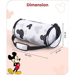 Babyhug Marvel Original Travel Bag - White| GYM Bag| Adjustable Shoulder Strap| Water Proof| Durable Zippers