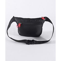 Babyhug Disney Spacious Waist Bag With Mickey Mouse Print - Black & White