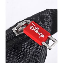 Babyhug Disney Spacious Waist Bag With Mickey Mouse Print - Black & White