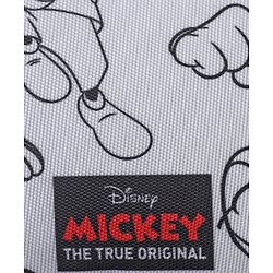 Babyhug Disney Spacious Waist Bag With Mickey Mouse Print - Black & White