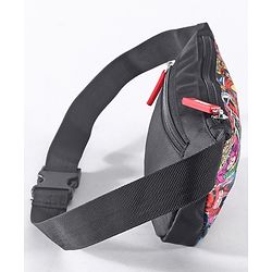 Babyhug Marvel Spacious Waist Bag With Avengers Print - Multicolour