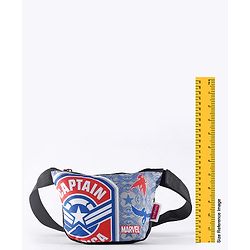 Babyhug Disney Spacious Waist Bag With Mickey Mouse Print - Black & White