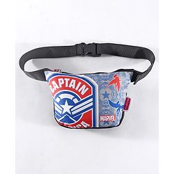 Babyhug Disney Spacious Waist Bag With Mickey Mouse Print - Black & White