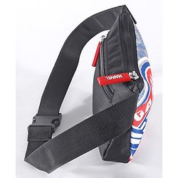 Babyhug Disney Spacious Waist Bag With Mickey Mouse Print - Black & White