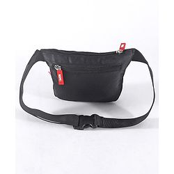 Babyhug Disney Spacious Waist Bag With Mickey Mouse Print - Black & White