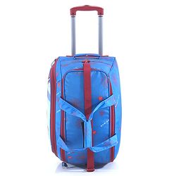 Babyhug Marvel Spider Man Kids Travel Duffel Trolley Bag - Blue| Stylsh & Practical| Durable Zippers| Smooth Wheels| Telescopic Trolley Handle| Adjustable Shoulder Strap