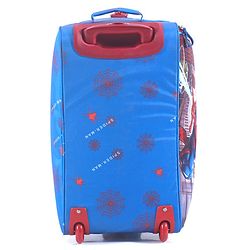 Babyhug Marvel Spider Man Kids Travel Duffel Trolley Bag - Blue| Stylsh & Practical| Durable Zippers| Smooth Wheels| Telescopic Trolley Handle| Adjustable Shoulder Strap