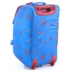 Babyhug Marvel Spider Man Kids Travel Duffel Trolley Bag - Blue| Stylsh & Practical| Durable Zippers| Smooth Wheels| Telescopic Trolley Handle| Adjustable Shoulder Strap