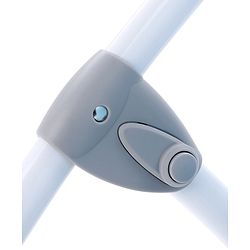 Babyhug Beryl Electronic Auto Swing Cradle with Remote Control - Blue| Pre-loaded Music| Off Timer| Removable Mosquito Net| Battery & DC Operation| Remote Control| Soft Mattress with Pillow| Safety Harness| 5 Swing Speed