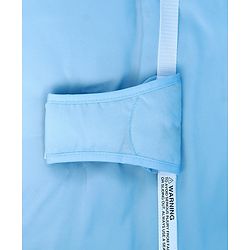 Babyhug Beryl Electronic Auto Swing Cradle with Remote Control - Blue| Pre-loaded Music| Off Timer| Removable Mosquito Net| Battery & DC Operation| Remote Control| Soft Mattress with Pillow| Safety Harness| 5 Swing Speed