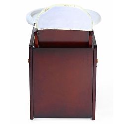 Babyhug Verona 2 In 1 Wooden High Chair With Removable Cushioned Seat & 2 Point Safety Harness - Dark Brown