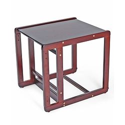 Babyhug Verona 2 In 1 Wooden High Chair With Removable Cushioned Seat & 2 Point Safety Harness - Dark Brown