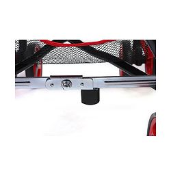 Babyhug Agile Baby Light Weight Stroller Buggy With Umbrella Fold (No Reclining Position) - Red & Black