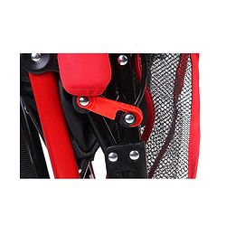 Babyhug Agile Baby Light Weight Stroller Buggy With Umbrella Fold (No Reclining Position) - Red & Black