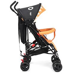 Babyhug Lil Monsta Stroller With Adjustable Leg Rest (No Reclining Position) - Orange & Black