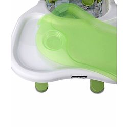 Babyhug Dolce Vita 3 in 1 High Chair With Caster Wheels & 5 Point Safety Harness - Green