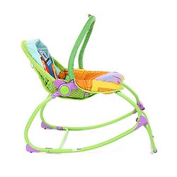 Babyhug Delight 3 In 1 Infant To Toddler Rocker With Safety Harness & Reclining Seat - Multicolour( Without Soft Toys)