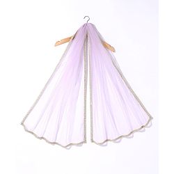 Babyhug Woven Sleeveless Choli  Lehenga and Dupatta Set Floral Print - Lavender