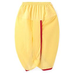 Babyhug Cotton Woven Full Sleeves Embroidered Kurta Dhoti Set - Red