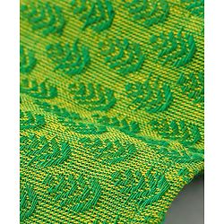 Babyhug Cotton Woven Cambric Full Sleeves Dobby Embroiderd Kurta Pyjama Set - Green