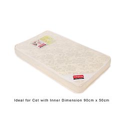 Babyhug High Density Soft Foam Baby Mattress Floral Print - Off White