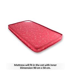 Babyhug High Density Soft Foam Baby Mattress Floral Print - Off White