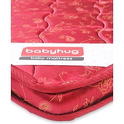 Babyhug High Density Soft Foam Baby Mattress Floral Print - Off White