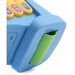 Babyhug Musical Light & Sound Elephant Piano with 5 Modes of Animal Sound - Blue