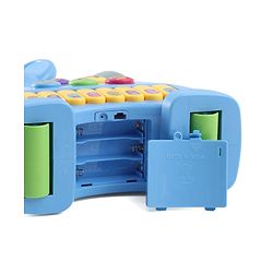 Babyhug Musical Light & Sound Elephant Piano with 5 Modes of Animal Sound - Blue