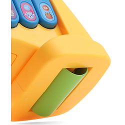 Babyhug Musical Light & Sound Elephant Piano with 5 Modes of Animal Sound - Blue