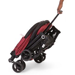 Babyhug Easy Travel Cabin Stroller With Z-Fold & Trolley Handle - Grey| Air Cabin Friendly| Swivel Wheel with Lock| Rear Wheels with Brake| Adjustable Leg Rest| Adjustable Canopy| Reclining Backrest