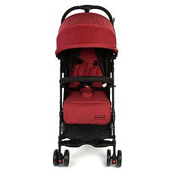 Babyhug Easy Travel Cabin Stroller With Z-Fold & Trolley Handle - Grey| Air Cabin Friendly| Swivel Wheel with Lock| Rear Wheels with Brake| Adjustable Leg Rest| Adjustable Canopy| Reclining Backrest