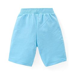 Babyhug Marvel Cotton Knit Shorts With Avengers Graphics Pack Of 2 - Blue