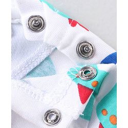 Babyhug Cotton Knit Full Sleeves Night Suit With Numbers Print - White
