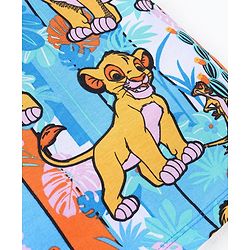 Babyhug Disney Cotton Knit Half Sleeves T-Shirt with The Lion King Graphics - Multicolour